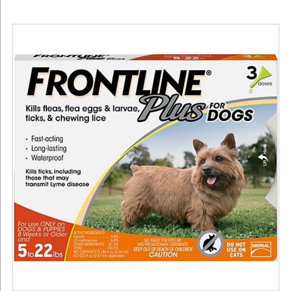 Frontline treatment for small dog